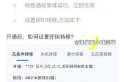如何在苹果手机上设置呼叫转移（简单操作步骤让你实现呼叫转移）