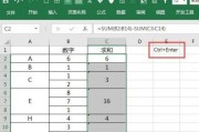 Excel表格自动求和的使用技巧（简单学习一招）