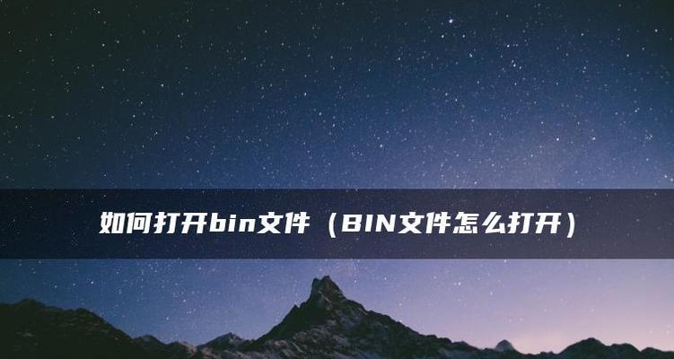 如何删除bin文件夹？（简单有效的方法帮你轻松清除无用的bin文件夹）