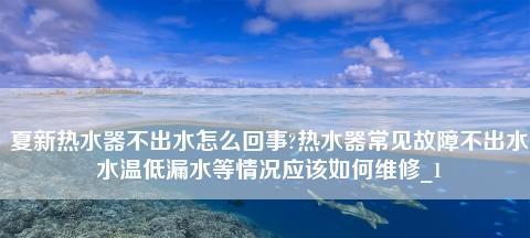 夏普热水器E1故障原因分析（探究夏普热水器E1故障的根源）