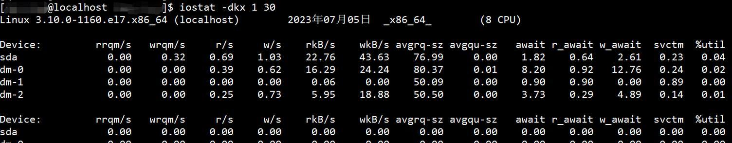 如何查看磁盘性能？linux怎么看磁盘io占用情况？